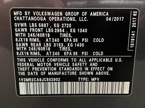 Used 2018 Volkswagen Atlas SEL AWD/4WD image 33