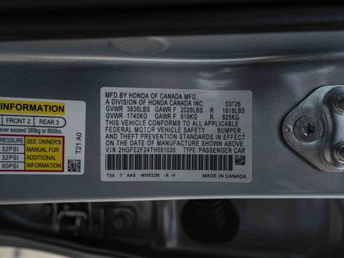 Used 2026 Honda Civic LX image 44