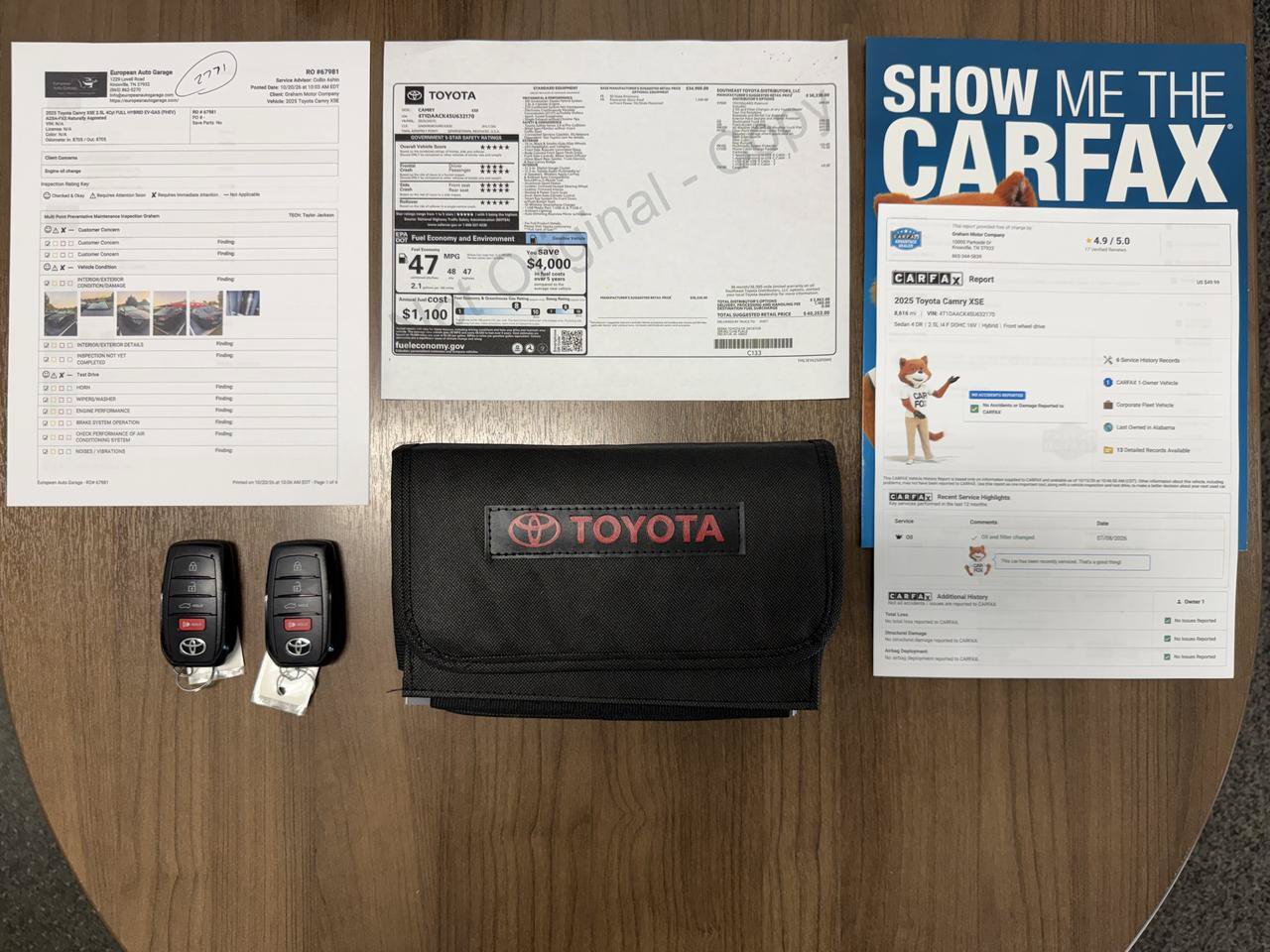 Used 2025 Toyota Camry XSE FWD image 49