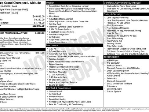 Used 2023 Jeep Grand Cherokee L Laredo AWD/4WD image 2