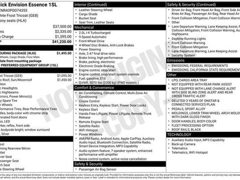 Certified 2023 Buick Envision Essence w/ Sport Touring Package image 6