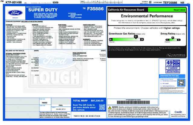New 2026 Ford F350 King Ranch w/ FX4 Off-Road Package AWD/4WD image 10