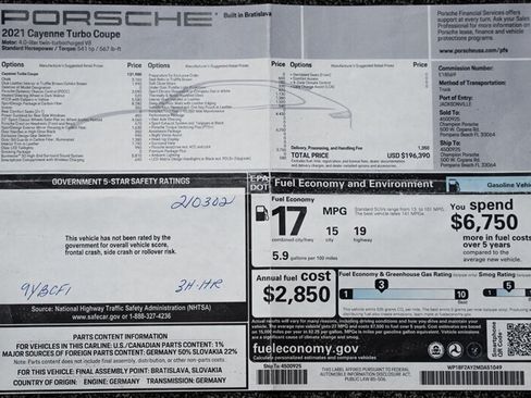 Used 2021 Porsche Cayenne Turbo AWD/4WD image 22