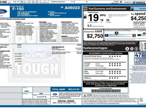 Used 2025 Ford F150 Lariat w/ Equipment Group 501A Mid AWD/4WD image 2
