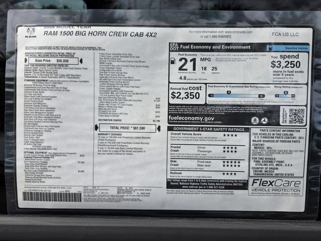 Used 2026 RAM 1500 Big Horn RWD image 3