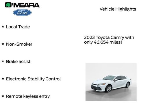 Used 2023 Toyota Camry LE w/ Protection Package (Q2) (TMS) FWD image 7