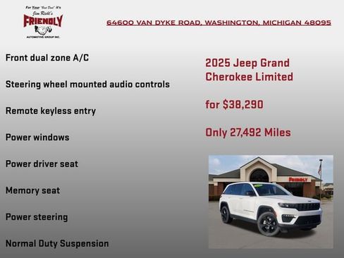 Used 2025 Jeep Grand Cherokee Limited w/ Black Appearance Package AWD/4WD image 15