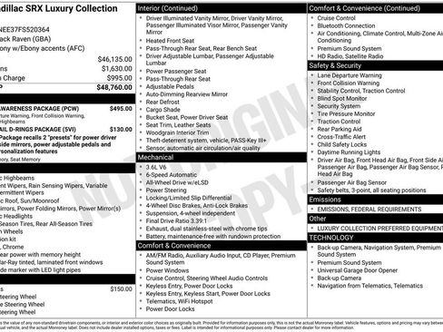 Used 2015 Cadillac SRX Luxury w/ Driver Awareness Package image 7