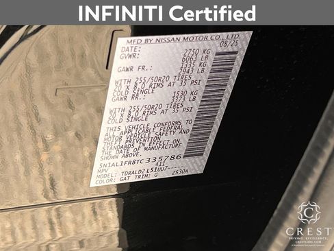 Certified 2026 INFINITI QX60 Luxe w/ Family Package image 33