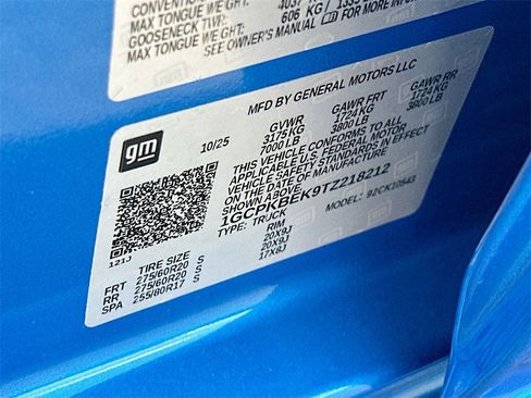 New 2026 Chevrolet Silverado 1500 Custom w/ LPO, Dark Essentials Package image 20