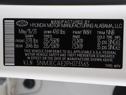 Certified 2023 Hyundai Tucson Limited AWD/4WD image 55