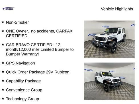 Used 2024 Jeep Wrangler Unlimited Rubicon 4xe w/ Capability Package AWD/4WD image 4