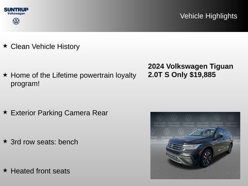 Used 2024 Volkswagen Tiguan S image 7