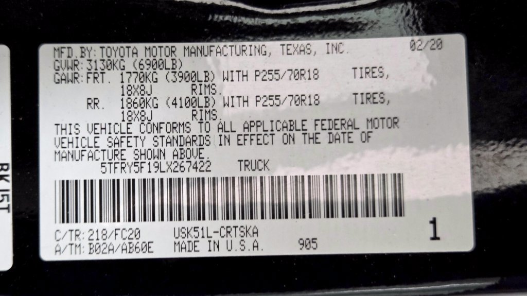 Used 2020 Toyota Tundra SR5 w/ SR5 Upgrade Package RWD image 33