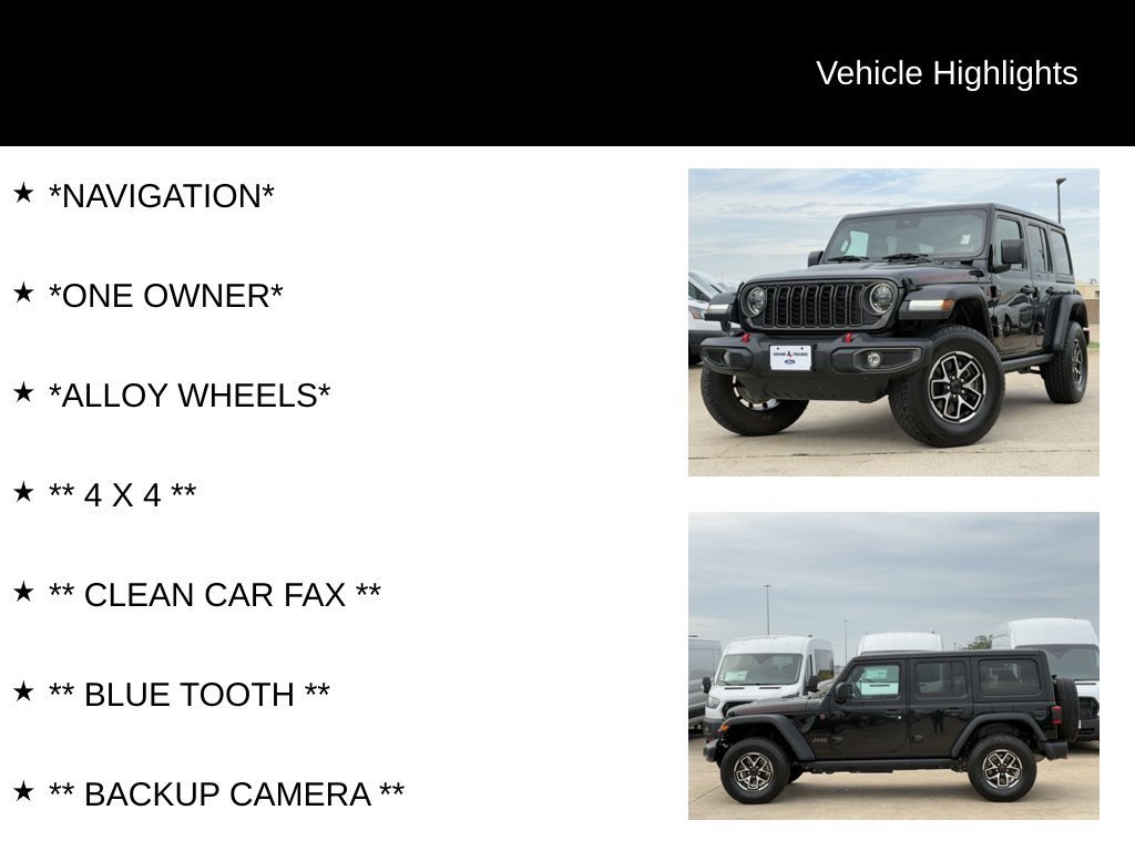Used 2024 Jeep Wrangler Unlimited Rubicon AWD/4WD image 4