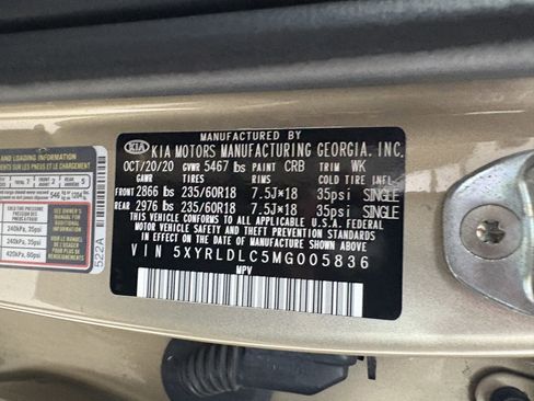 Used 2021 Kia Sorento S image 37