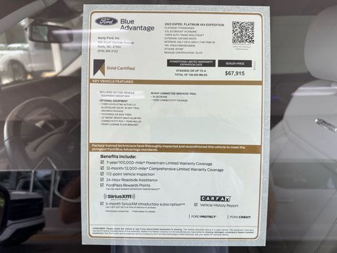 Certified 2025 Ford Expedition Platinum w/ Driver's Package AWD/4WD image 4