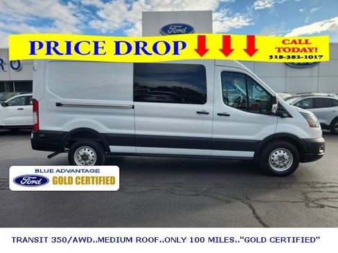 Certified 2024 Ford Transit 350 148 Medium Roof AWD w/ Upfitter Package image 3