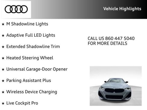 Used 2023 BMW M240i xDrive Coupe w/ Premium Package AWD/4WD image 36