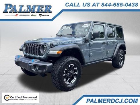 Certified 2025 Jeep Wrangler Unlimited Rubicon 4xe w/ Safety Group AWD/4WD image 1