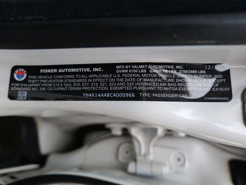 Used 2012 Fisker Karma EcoSport RWD image 53