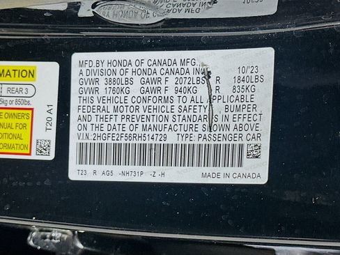 Used 2024 Honda Civic Sport image 12
