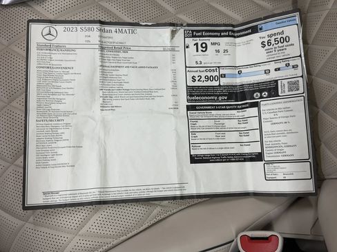 Used 2023 Mercedes-Benz S 580 4MATIC Sedan image 3