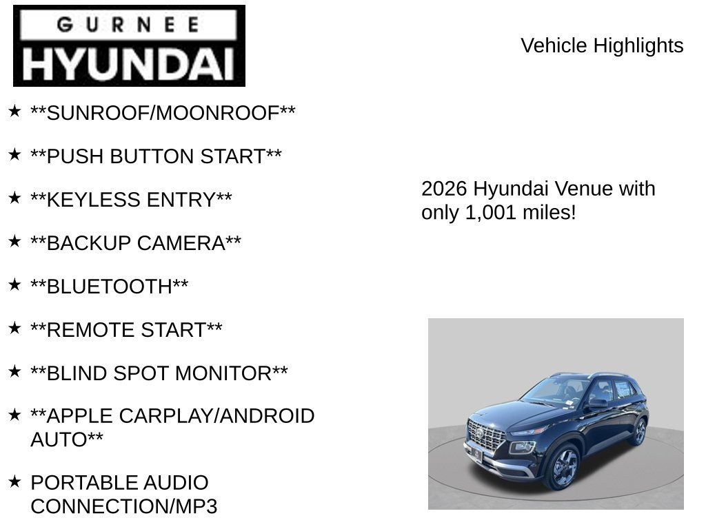 Used 2026 Hyundai Venue SEL FWD image 7