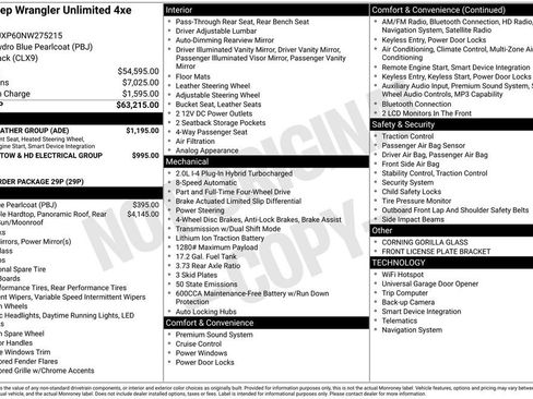 Used 2022 Jeep Wrangler Unlimited Sahara w/ Cold Weather Group image 2