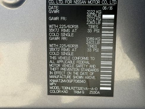 Used 2016 Nissan Rogue SL AWD/4WD image 30