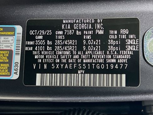 New 2026 Kia EV9 GT-Line AWD/4WD image 28