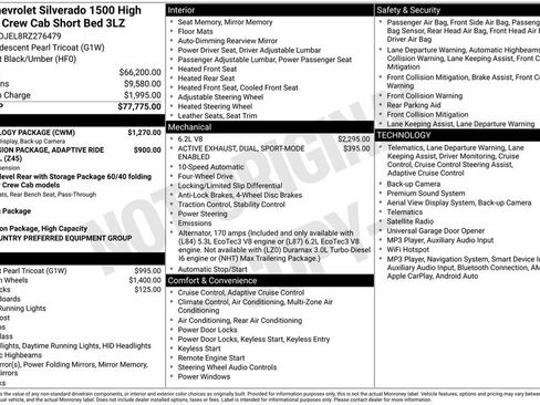 Used 2024 Chevrolet Silverado 1500 High Country w/ Technology Package AWD/4WD image 4