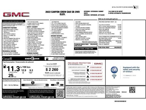 Used 2022 GMC Canyon Elevation w/ Trailering Package RWD image 2