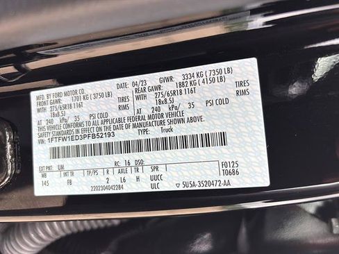Certified 2023 Ford F150 XLT w/ Equipment Group 302A High AWD/4WD image 21