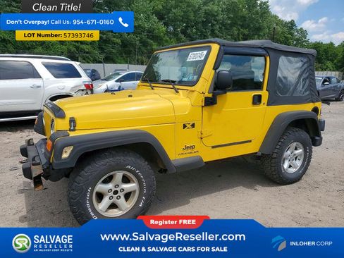 Used 2004 Jeep Wrangler X w/ Full Face Tire & Wheel Group AWD/4WD image 1