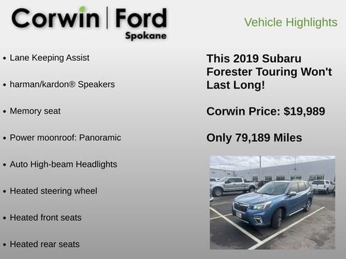 Used 2019 Subaru Forester Touring w/ Popular Package #3 image 12
