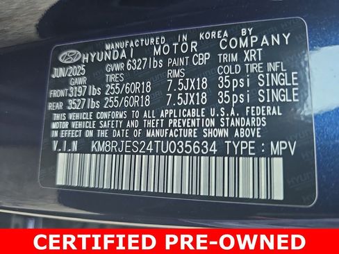 Certified 2026 Hyundai Palisade XRT Pro AWD/4WD image 38
