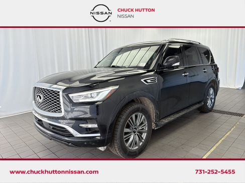 Used 2021 INFINITI QX80 Luxe w/ All-Season Package image 1