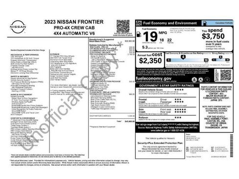 Certified 2023 Nissan Frontier PRO-4X w/ Pro Convenience Package AWD/4WD image 6
