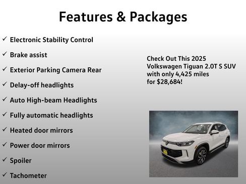 Used 2025 Volkswagen Tiguan S AWD/4WD image 17