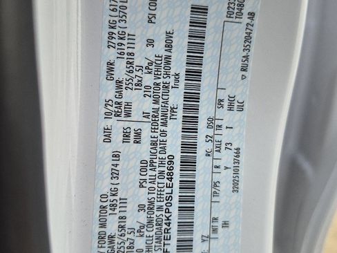 Used 2025 Ford Ranger Lariat w/ FX4 Off-Road Package image 5