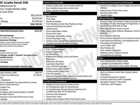 Used 2025 GMC Acadia Denali w/ LPO, All-Weather Package AWD/4WD image 47
