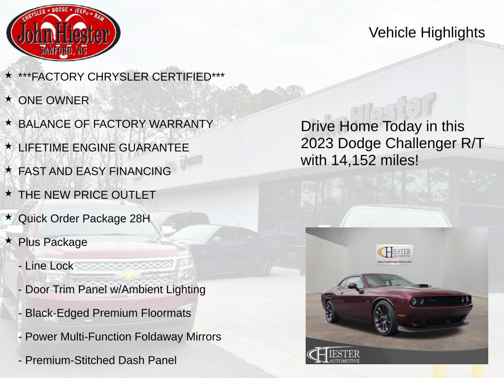 Used 2023 Dodge Challenger R/T w/ Plus Package RWD image 6