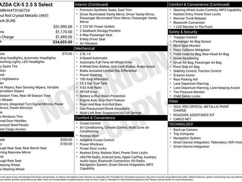 New 2026 MAZDA CX-5 Select AWD/4WD image 33