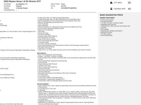 Used 2023 Nissan Versa SV image 5