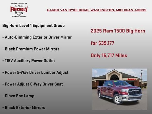 Used 2025 RAM 1500 Big Horn AWD/4WD image 10
