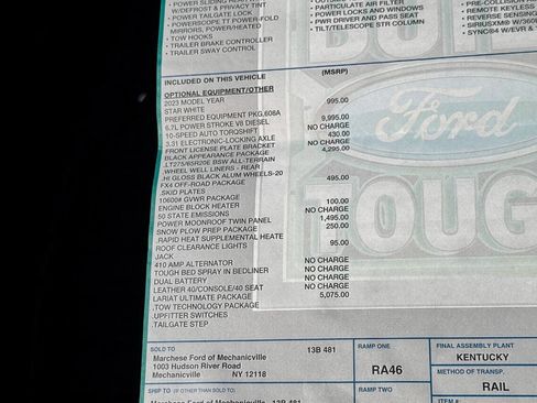 Used 2023 Ford F250 Lariat w/ Lariat Ultimate Package image 45