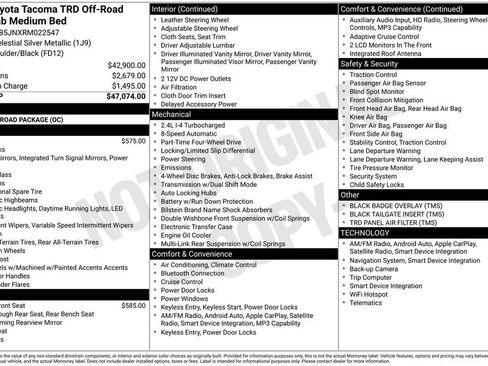 Used 2024 Toyota Tacoma TRD Off-Road image 33