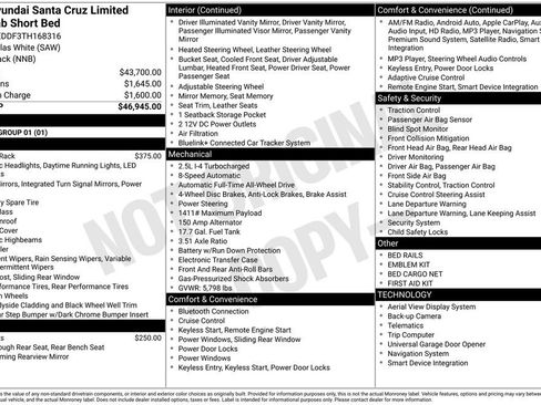 New 2026 Hyundai Santa Cruz Limited AWD/4WD image 33