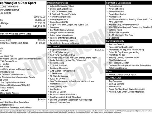 New 2026 Jeep Wrangler Sport AWD/4WD image 43